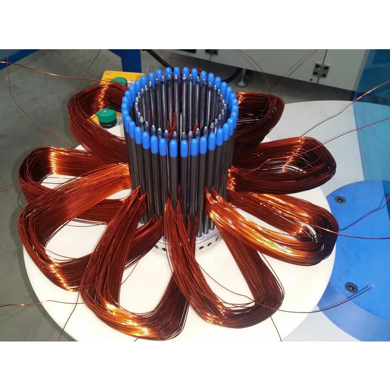Automobile alternator stator electric motor coil winding machine