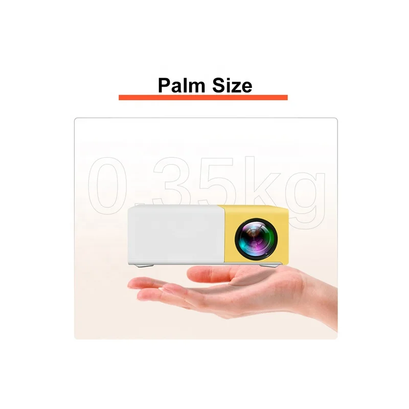 Mini Proyector YG 300 1080P Full HD Kid Like Phone Projector Mini Portable Projector for Home Theater Movie Anime Compatible