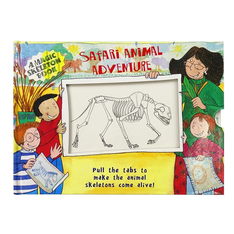 Фабрика BSCI, сделанная на заказ книга с черепом динозавра, Детская обучающая книга с черепом динозавра