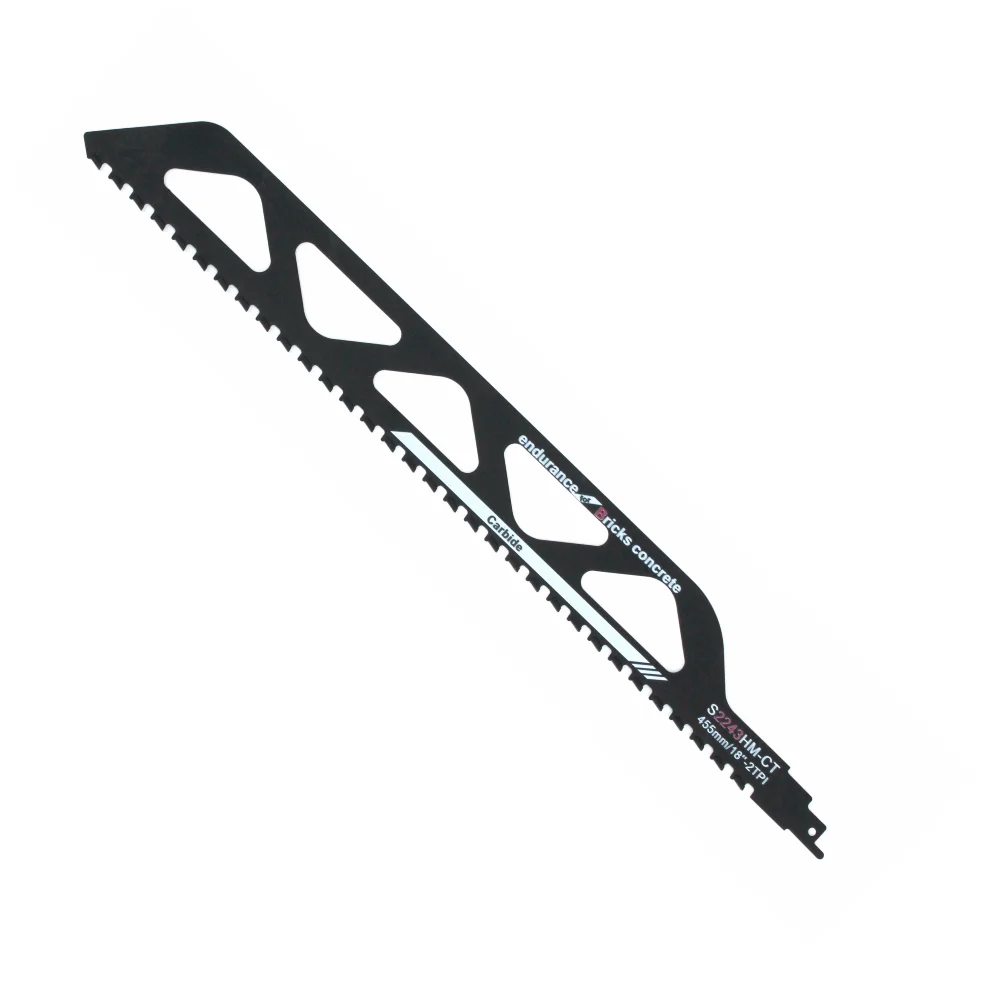 18in 455mm Reciprocating Saw Blade For Cutting Porous Concrete, Red Bricks, Fiber Cement