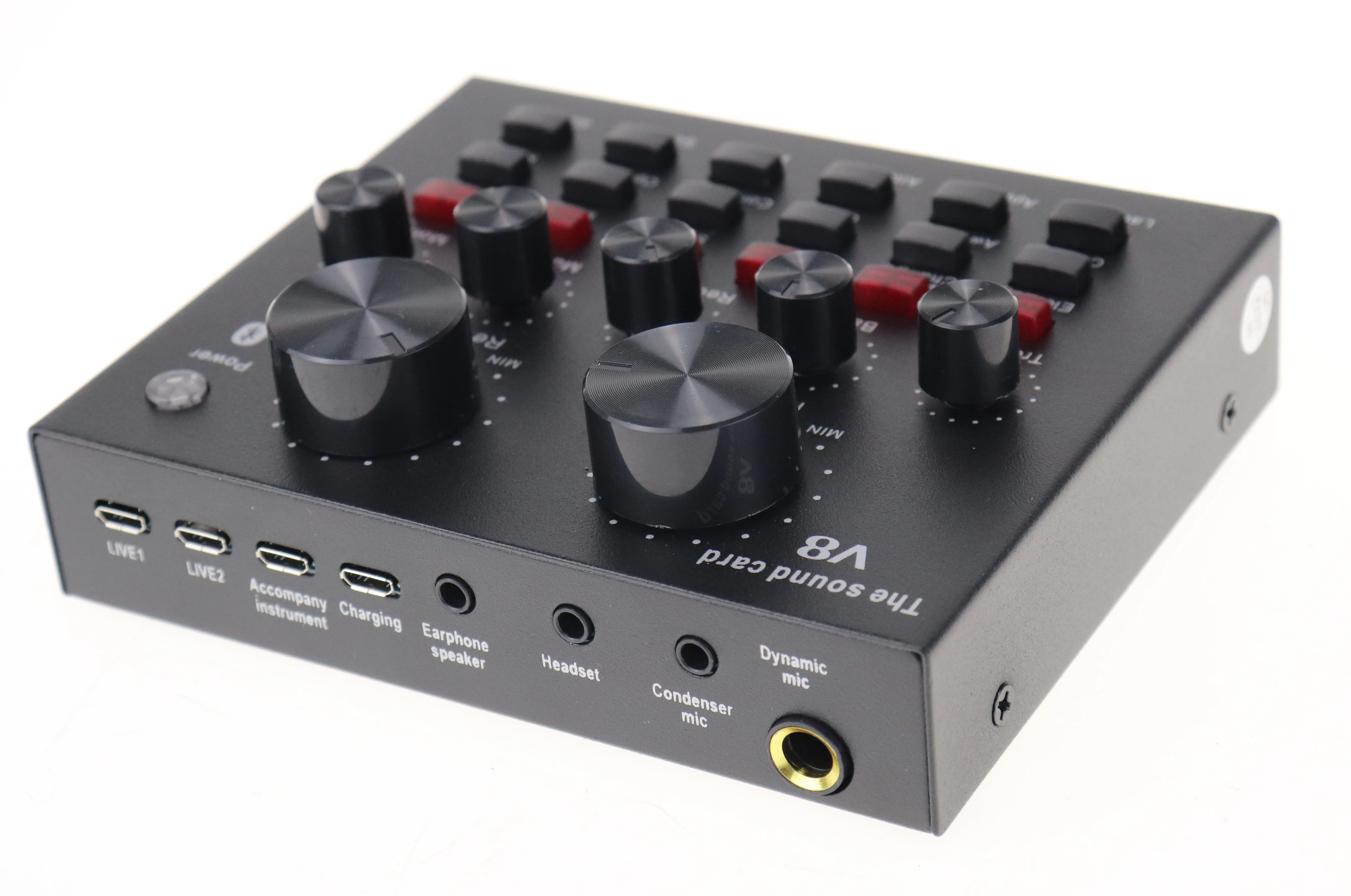 
Factory Price V8 Soundcard Hot Sale V8 Sound Card for Computer Phone 