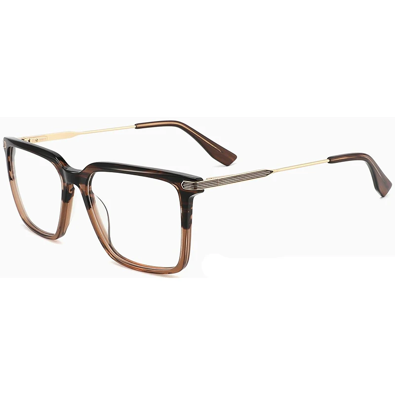 New design square Eyeglasses Frames of Acetate spring hinge unisex high standard Optical Glasses Frames 2022