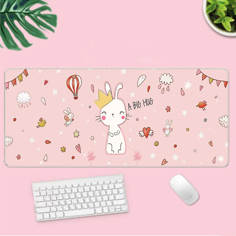 Пользовательский сублимационный принтер аниме мультфильм 900X400 прошитый геймерский коврик для мыши Коврик для мыши