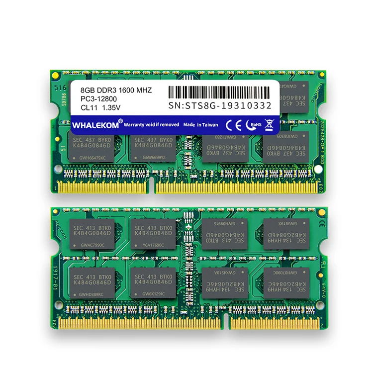  Ноутбук WHALEKOM DDR3 DDR 3 RAM память 1 35 в 8 Гб 1333 МГц