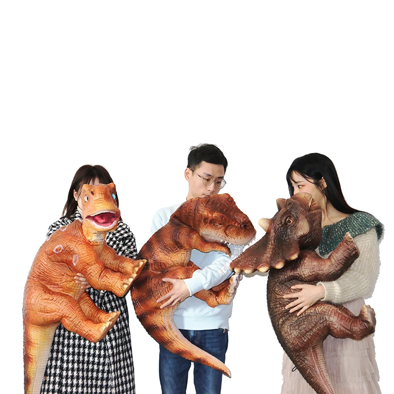 free shipping  most popular toy 1.2 meters long dinosaur hand puppet