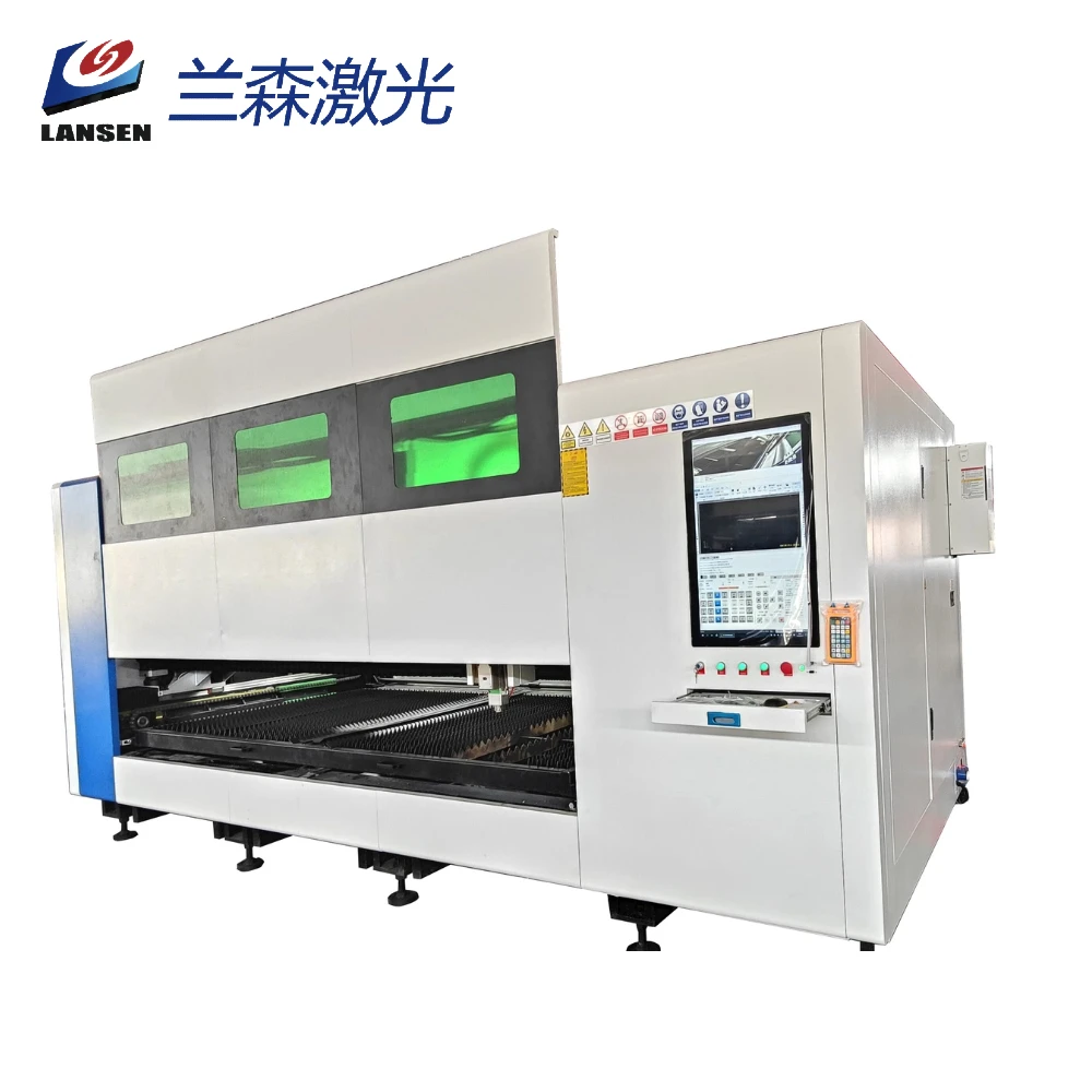 1530 1390 6060 closed fiber laser cutting machine for metal cut equipment Stainless steel sheet metal processing