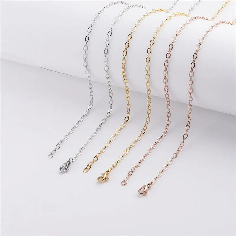 Wholesale 316l Steel Cable O Necklace Chains for Jewelry Making