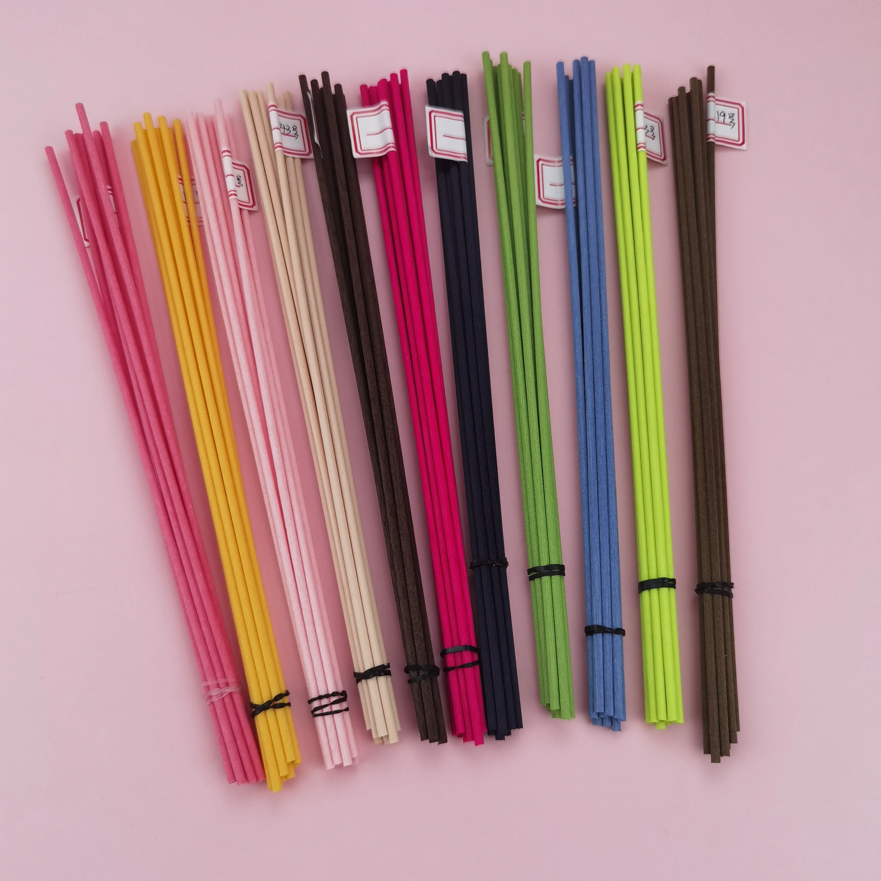 3mm 4mm 5mm Aromatherapy Fiber Fragrance Rattan Reed Air Refreshner diffuser Sticks for Air Perfume High quality Colored Sticks