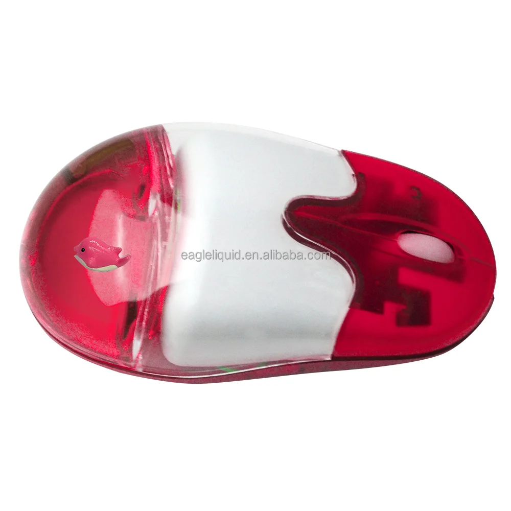 Novelty 2.4G wireless aqua mouse for PC Customized 3D Floating Liquid Wireless Mouse with Cute Dolphin Floating