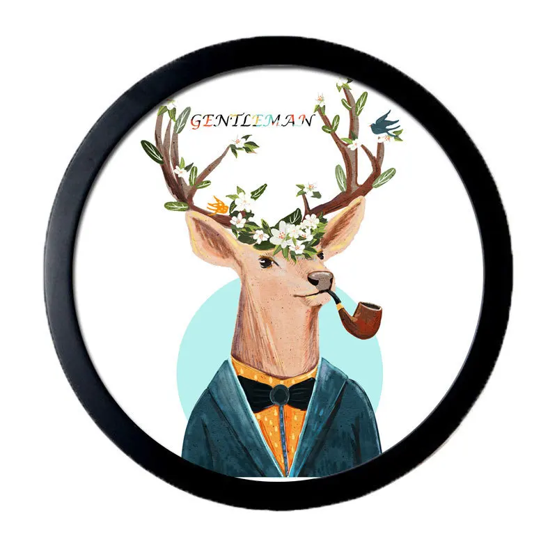 
Round Circle Creativity Artificial Board Classic Picture Frame Christmas Ornaments Handmade Picture Frame 