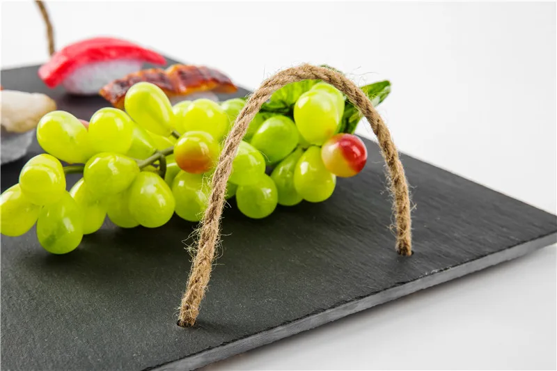 Top Quality Slate Tray 40*30cm Natural Edge Charcuterie Board Slate Cheese Board Charcuterie Board Slate With Handles