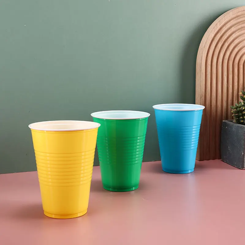 Wholesale 300ml Single Wall PS Plastic Cups Customized Cute Shaped & Logo Printed Cups