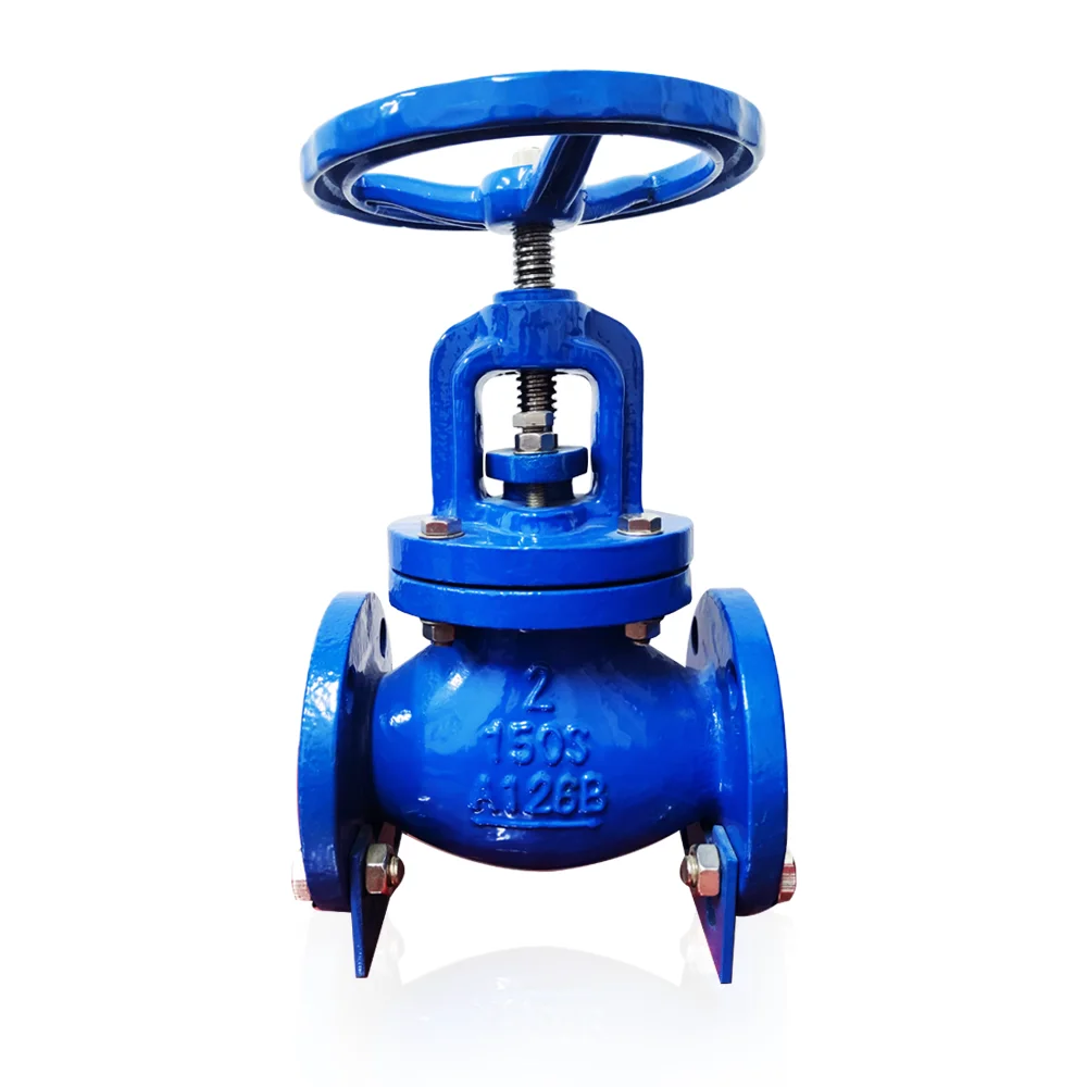 Metal valve factory high temperature forging cast iron ductile iron bellows national standard flange globe valve