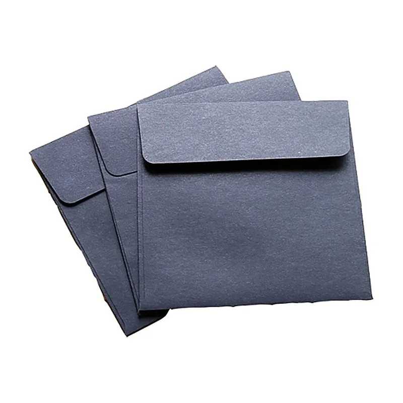 Custom Logo Solid Color Kraft Invitation Envelopes For Wedding, Graduation, Baby Shower, Greeting Card Multi-size To Choose