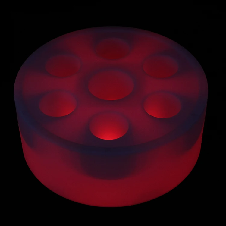 Night Club Waterproof 16 colors change plastic Ice Led