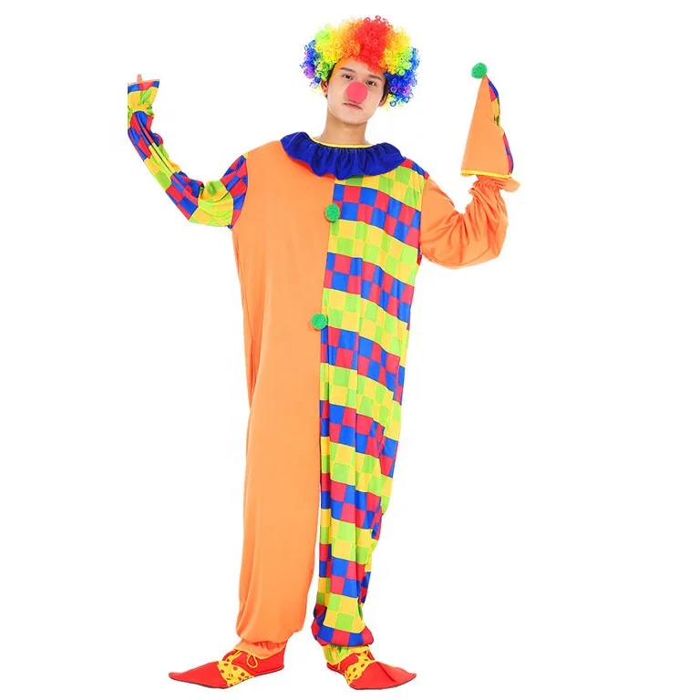 Hot Sale Dress Suits Funny Clown Carnival Party Costume Kidflowerlay Halloween Costumes Women Adults Wedding TV & Movie Costumes