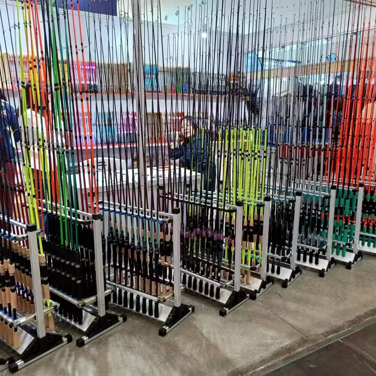 Factory  OEM   Fiberglass Solid  Fishing  Rod  Colorful Fishing Rod