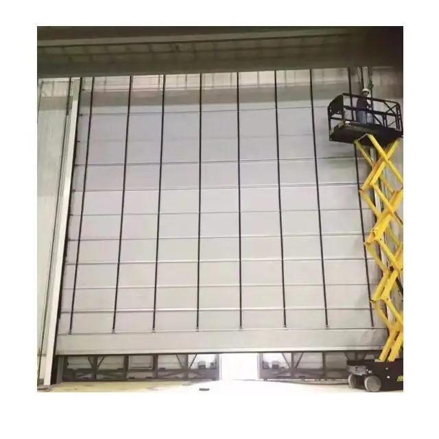 Best New Products Of 2024 High Speed Door Induction Roller Shutter High Speed Wind Resistant PVC Stacking Door