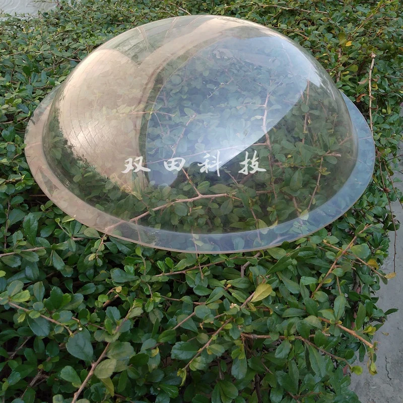 Custom Big Thick Clear PMMA Acrylic Plastic Vacuum Forming Manufacturing Lampshade Dome Cover D450mm Outdoor Factory Price