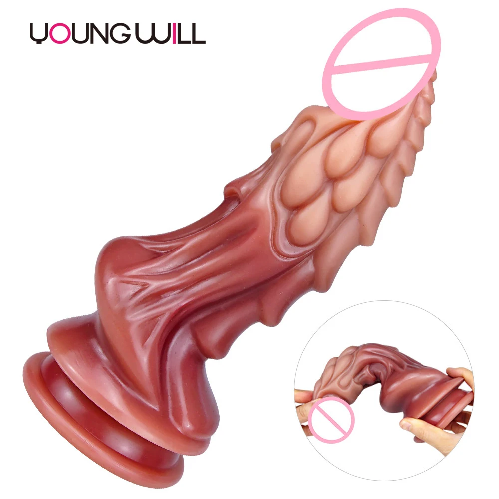Dragon Monster Dildo Huge Penis with Suction Cup Big Dick Animal Anal Dildo Vagina Massager Masturbator For Men Women Sex Toys