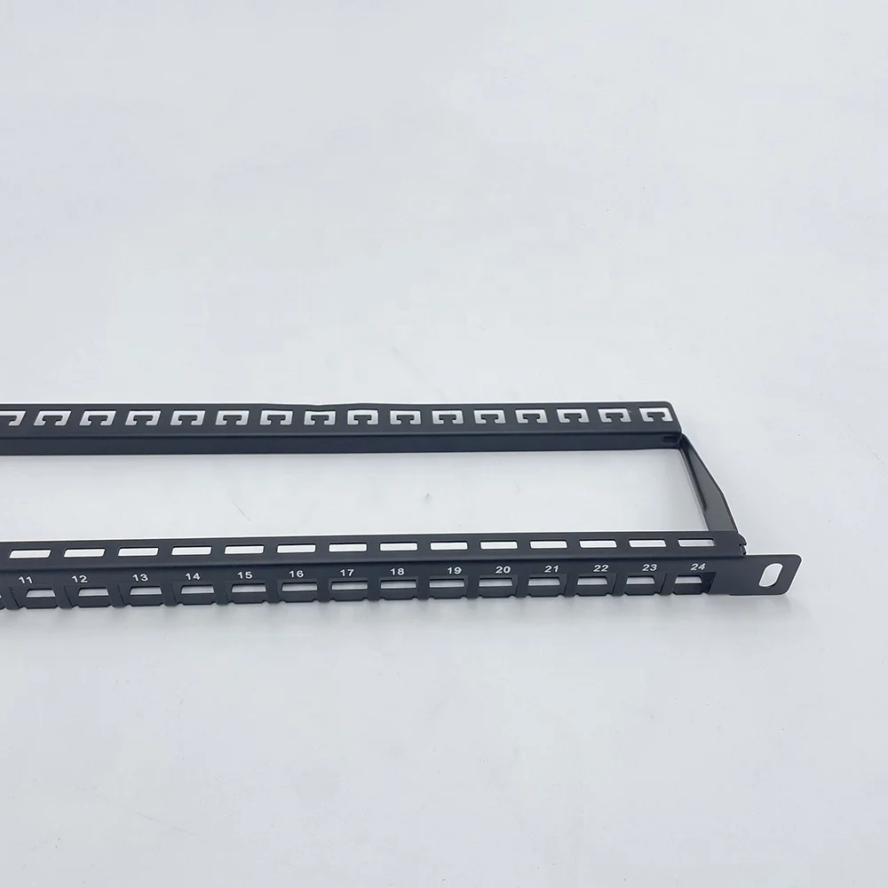 0.5U High Density blank Patch Panel 24 ports for UTP keystone jacks