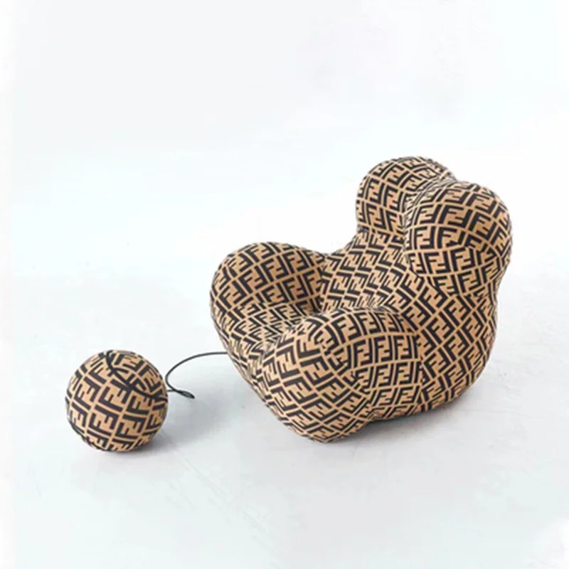 ottoman furniture comfortable recliner single lounge soft lazy sofa Cute Pony Chair for Kids Fabric Animal Shape Chair