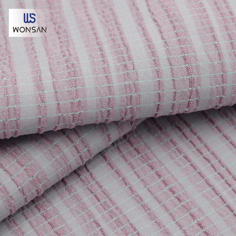 Customizable Rayon Polyester Spandex For  Garment Dresses Blouse Clothing Material Yarn Dyed Crepe Woven Fabric En Tissu