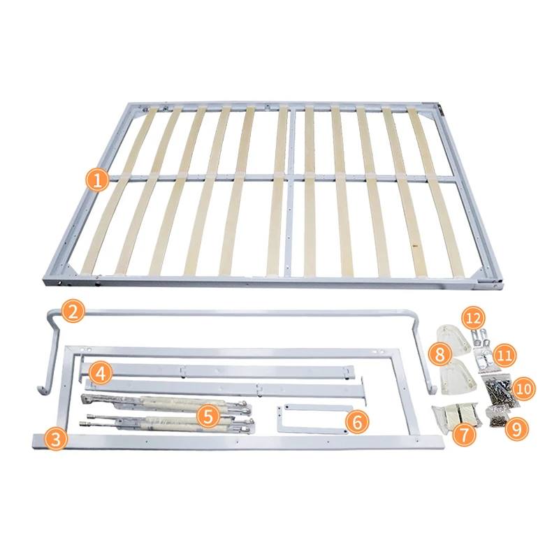 Modern Design Bedroom Furniture Smart Hidden Wall Bed Mechanism Hardware Kits