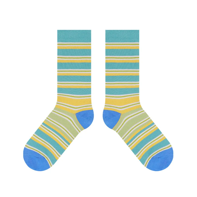 Oem design your own logo novelty pattern cotton dress crew soft workout socks for women