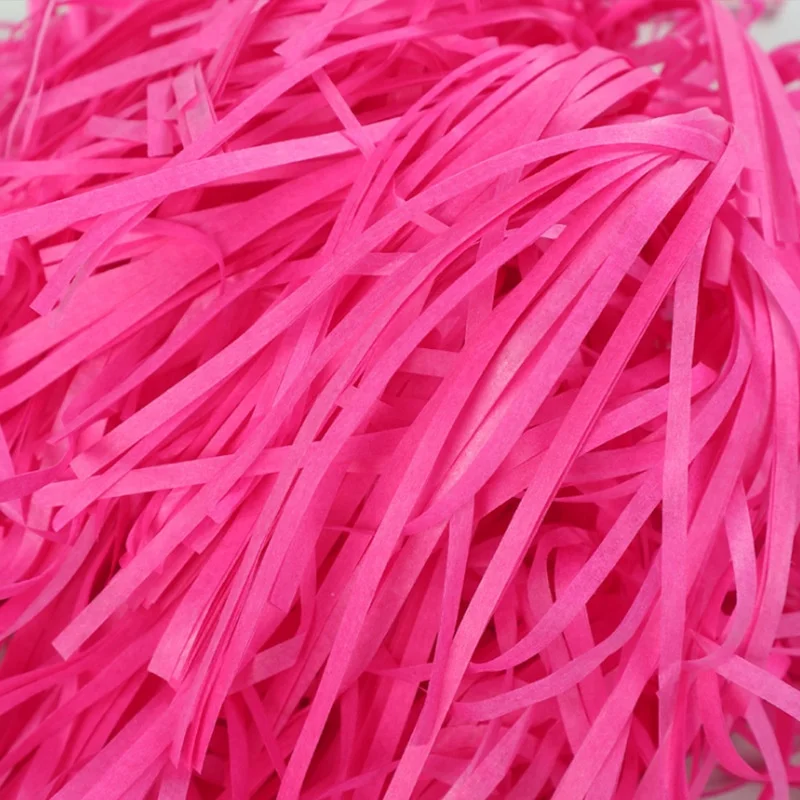 Multiple Colour Crinkle Cut Paper Biodegradable Shredder Lafite Grass For Gift Box Shockproof Paper Filler