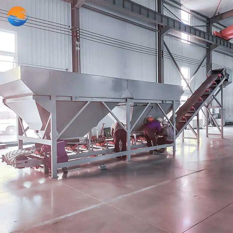 Automatic PLD 1600 accumulation weighing batcher concrete machine bins sand stone aggregate storage hopper