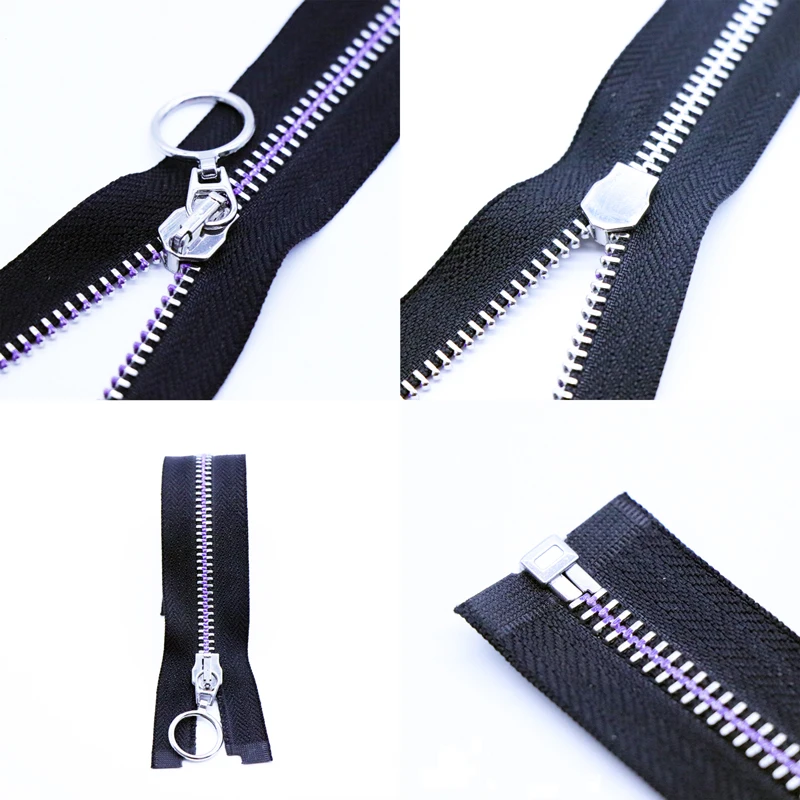 
metal zipper Y Teeth 5# black strong durable tape colorful teeth 