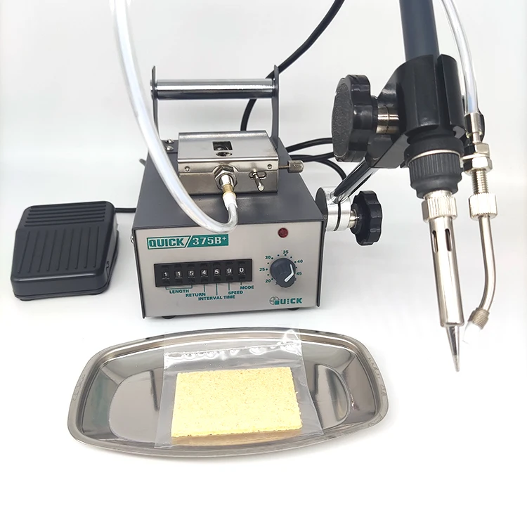 QUICK 375B+ New Tin Output Device Automatic 60W Soldering Platform With Rigid Pipe Out Of The Tin