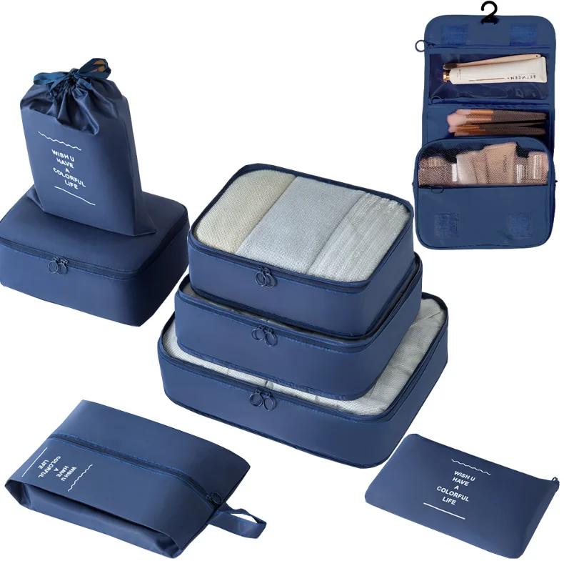 Portable Travel clothes and shoes bag set clothes shoe bag storage bag