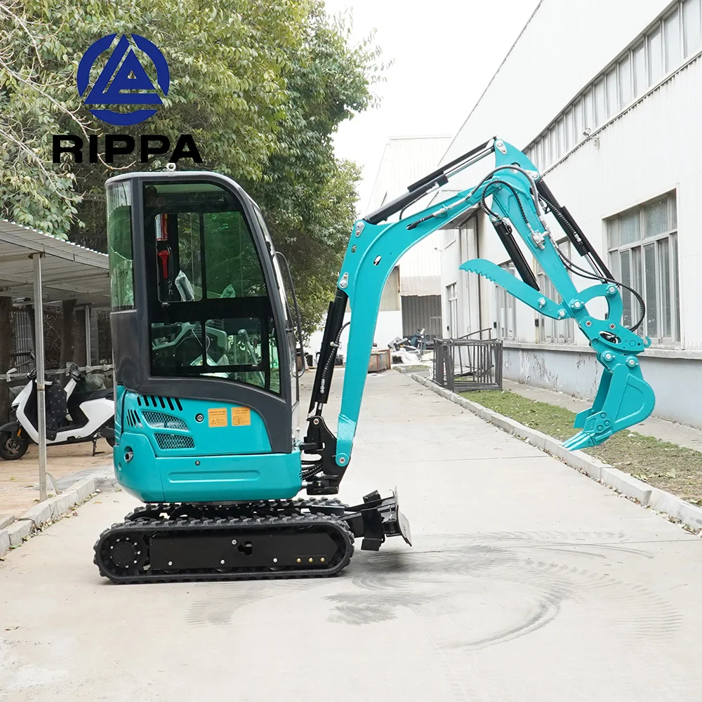 2 Ton Small Micro Excavators Orchard Greenhouse Digger Crawler Hydraulic Agricultural Digger Price 2Ton Mini Excavator
