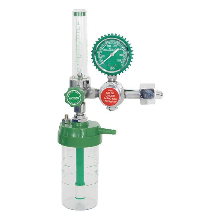 High quality Medical Oxygen Regulator Oxygen Flowmeter With Humidifier