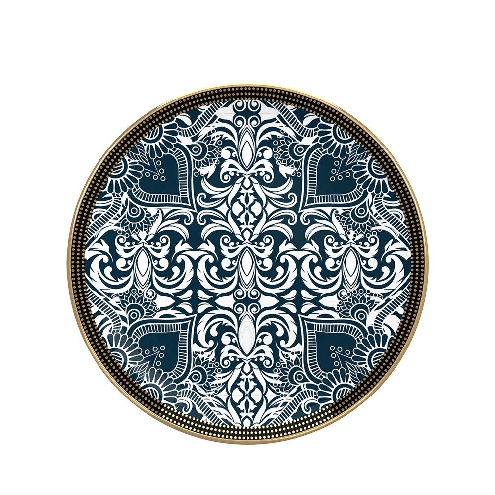 Modern round Bone China Dinner Set Popular Wholesale Five Star Hotel Crockery for Parties Sustainable and Stocked Plate Dish