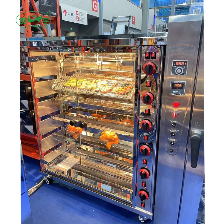 Chuangyu Indonesia Philippines Thailand gas commercial gas grill chicken rotisserie oven chicken roasting machine