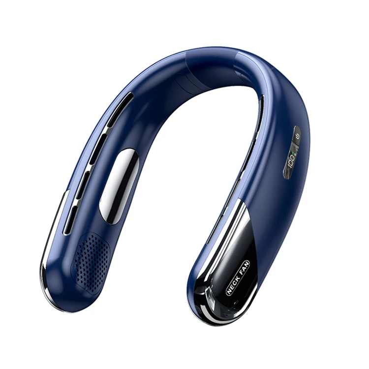 Portable Neck Fan Adjustable 5 Speeds Hands Free Bladeless Mini Fan Rechargeable Lazy Hanging Neck Fan