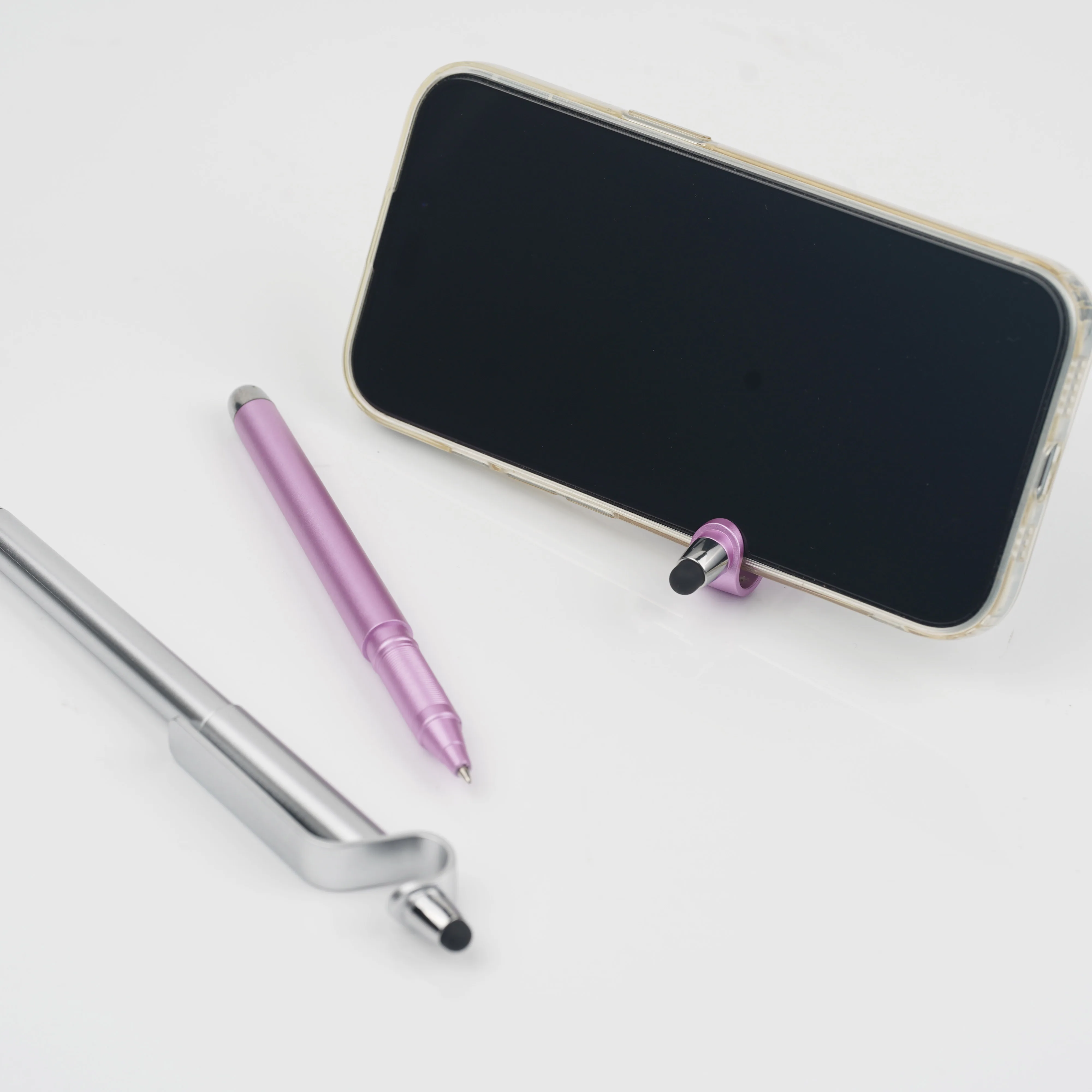 Promotional Advertising Custom Pens Stylus Touch Pen with Phone Holder