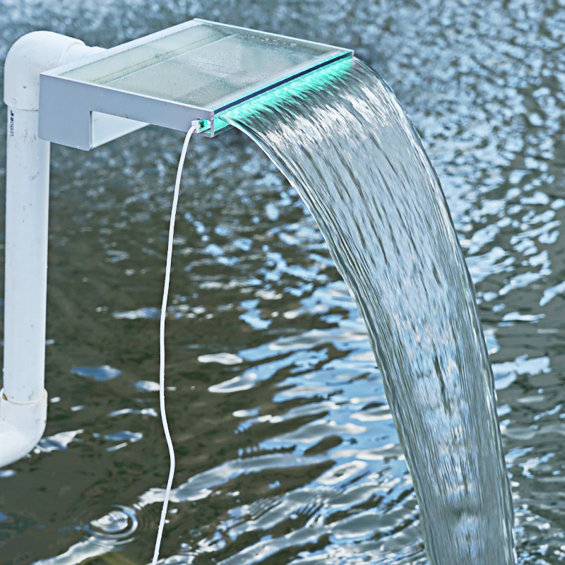 Decoration Waterfall Acrylic Water Blade Water Spillway Pool Fountain Waterfall For Swimming Pool Outdoor Used