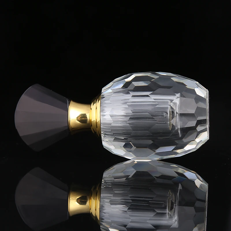 CJ -Wholesale Modern 3ml Luxury  Decor Home Bedroom Centerpiece Empty Attar Crystal Perfume Oil Bottle