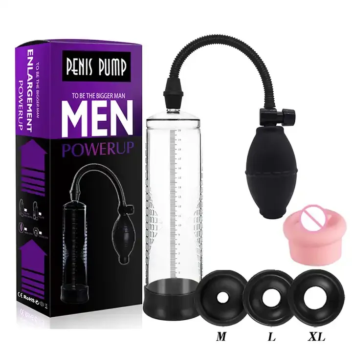 Wholesale Cylinder Vacuum Penis Enlargement Pump Enhancement Physical Therapy Equipment Sexy Toys For Men Adult Products