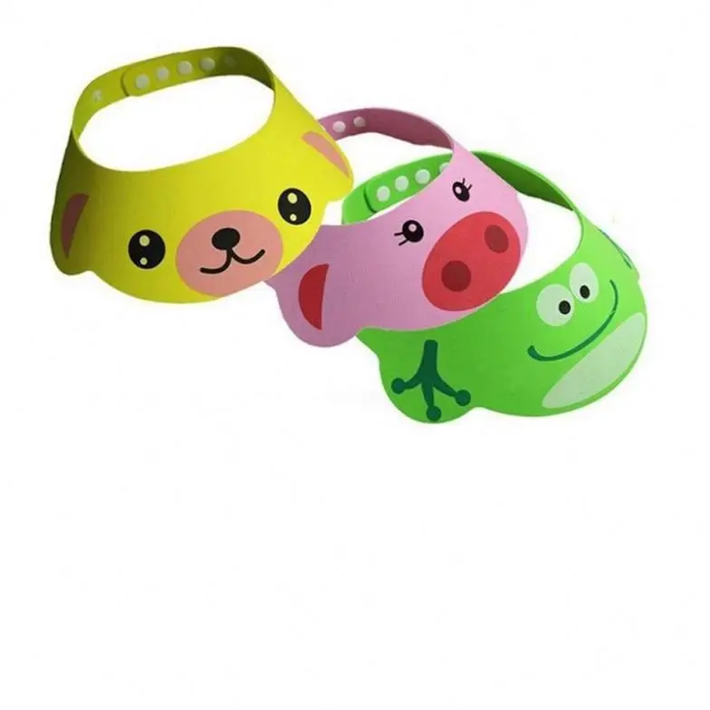 Toddler Kids Wash Hair Shield Direct Visor Caps Shampoo Bathing Shower Cap For Children Baby Care Sweet Lovely Baby Hats