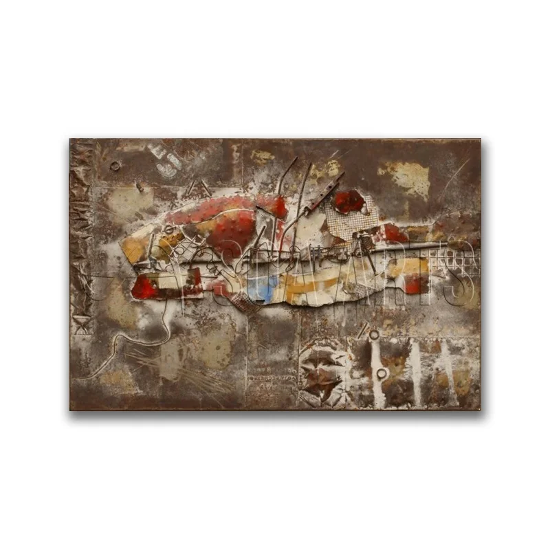 Ручная работа рыба металл Большой Декор живопись