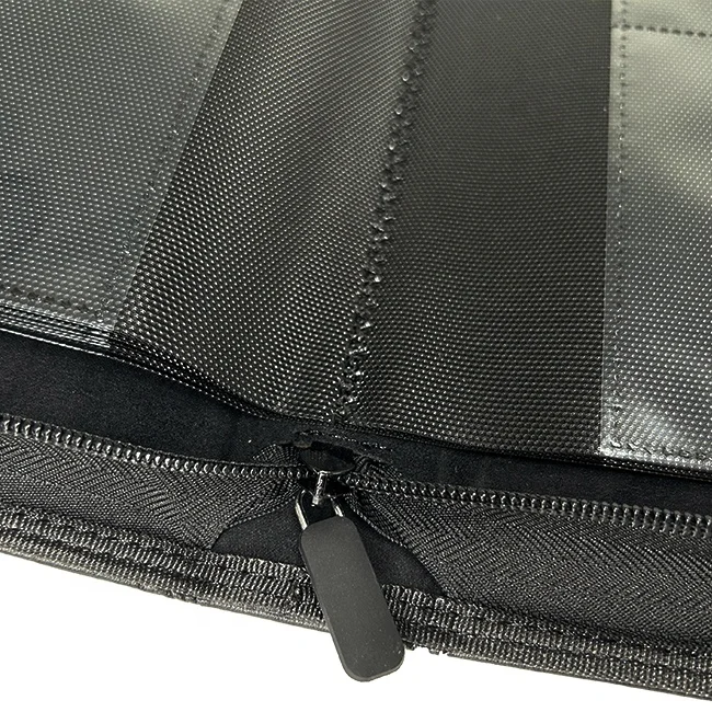 Verified Supplier Custom Premium 9 Pockets Card Album Top Loader Binder PU Leather Zipper Binder Toploader Binders