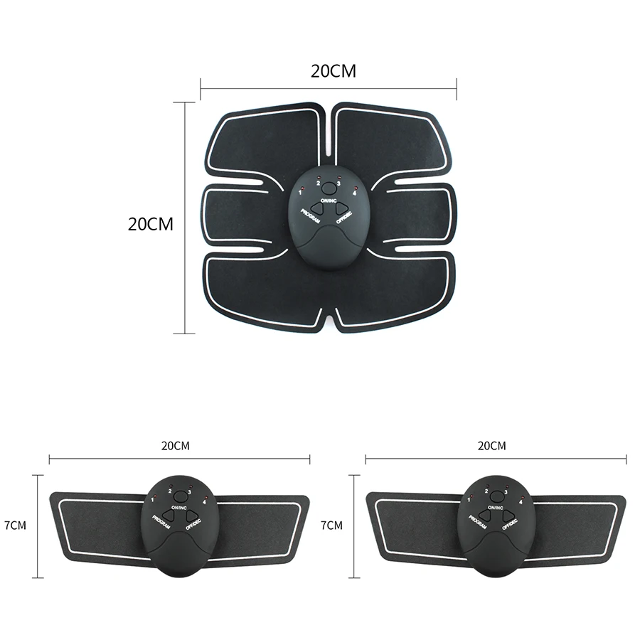 EMS Massager Body Slimming Electric Muscle Stimulator Fitnesss 6 Pack Abs Weight Loss Wireless Muscle Toner