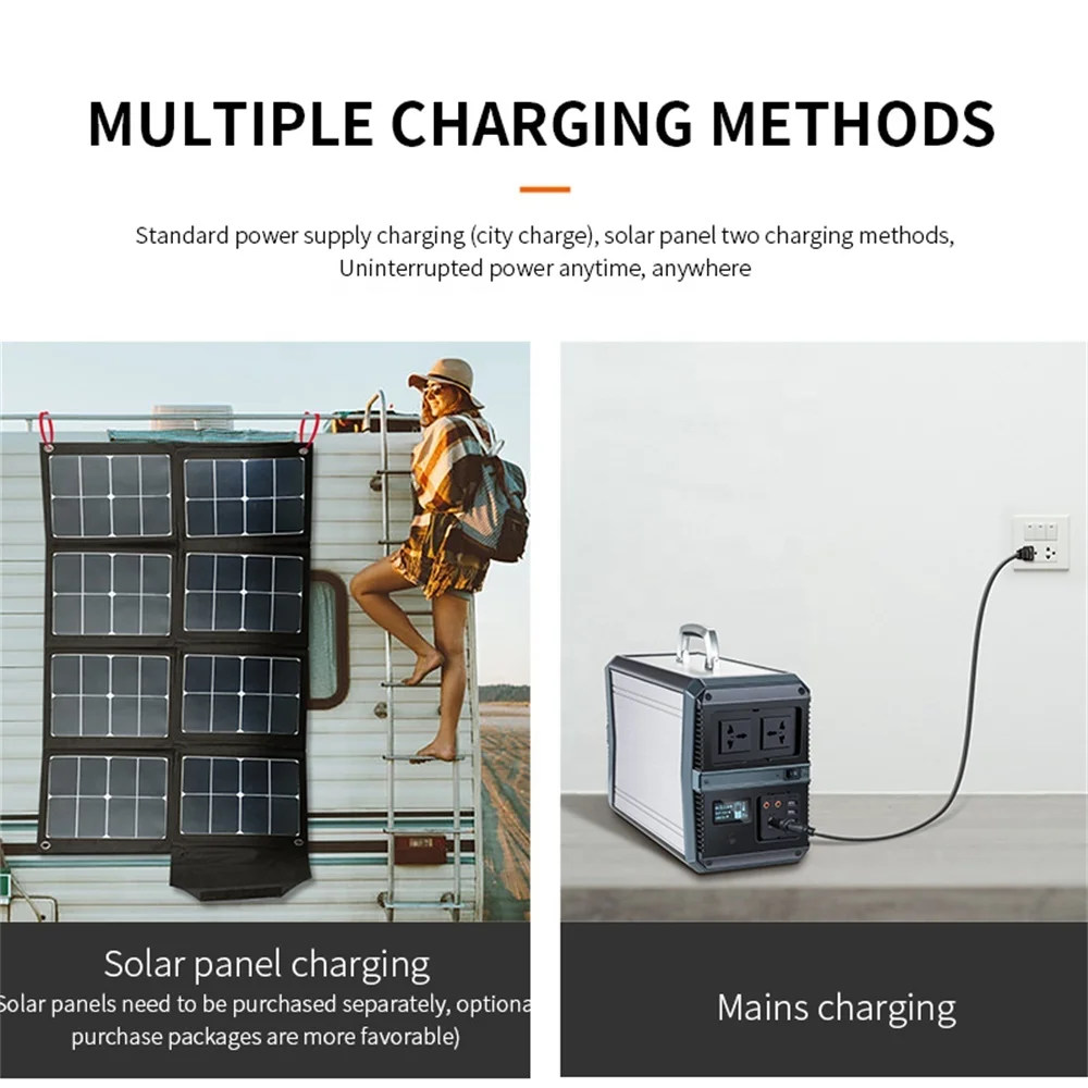 273000mAh портативный источник питания 1000w Пик 2000w 220v / 110v AC выход литиевая