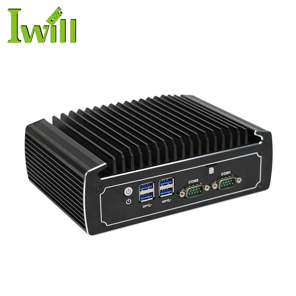 Hot Sell dual lan In-tel i211 i5 10210U Win10 fanless mini pc quad core 6 USB