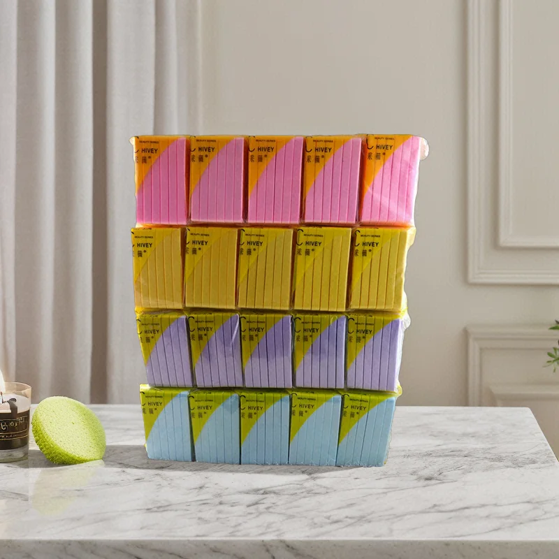 Factory Direct PVA Facial Cleaning Sponge Water Absorption Expand Compressed Soft and Washable Makeup Tool for Face Washing